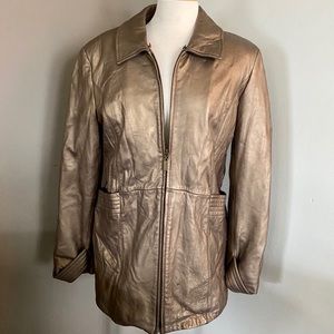 Marvin Richards Genuine Leather Coat With Fox Fur